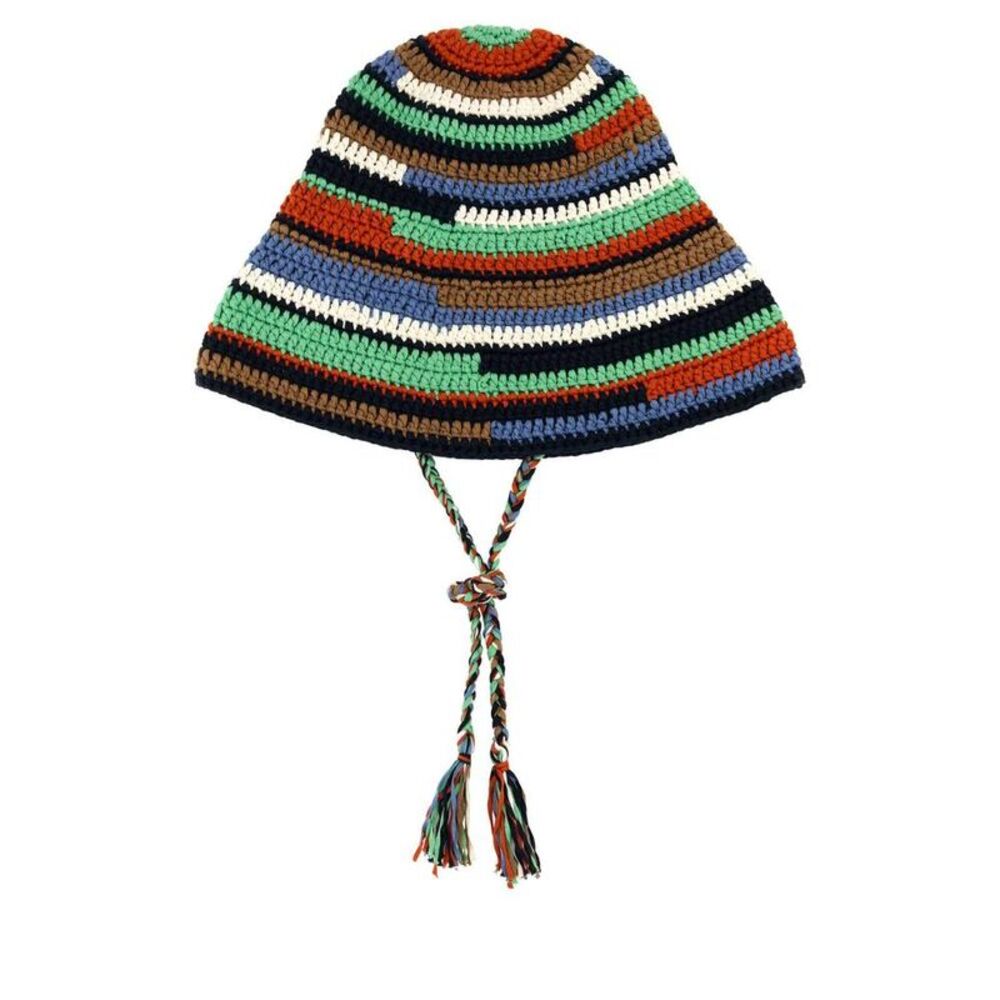 ALANUI Crocheted Bucket Hat with Tassels Men MULTICOLOURED Hats & Caps